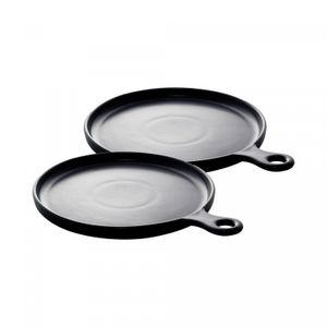 Conjunto 2 Travessas de Porcelana Nórdica Preto 26cm - Wolff