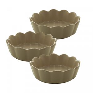 Conjunto 3 Bowls de Porcelana Nórdica Cinza Matt 15cm x 5cm - Wolff
