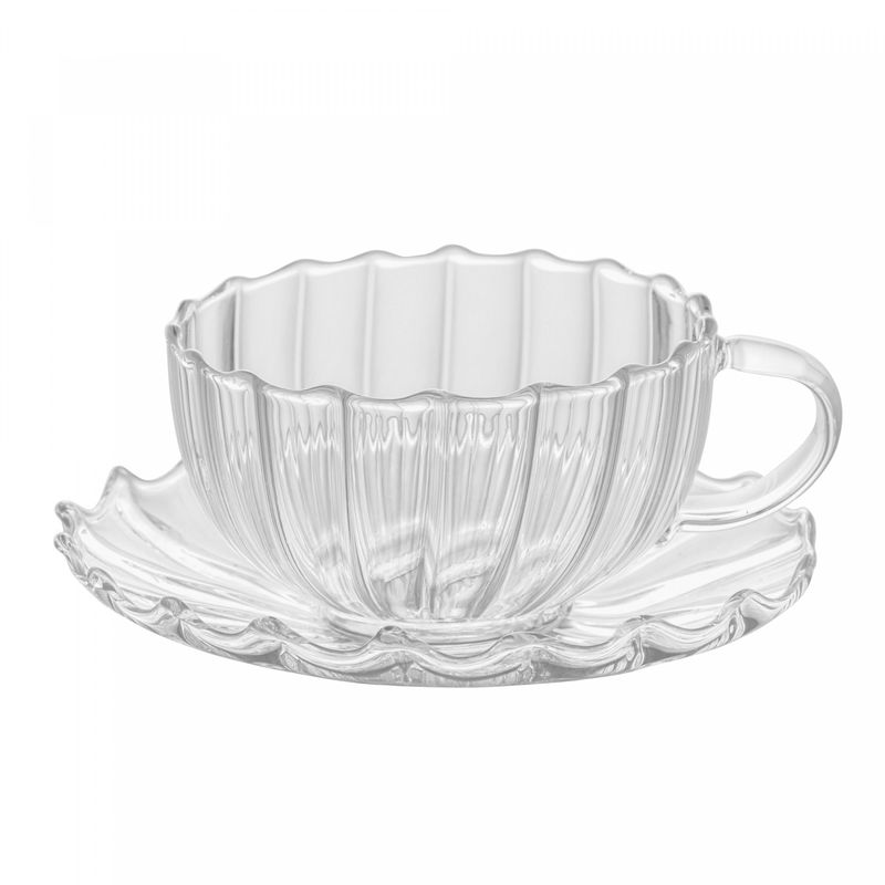 Xicara-de-Cafe-e-Cha-com-Pires-Parede-Dupla-de-Vidro-Borossilicato-250ml-Wolff