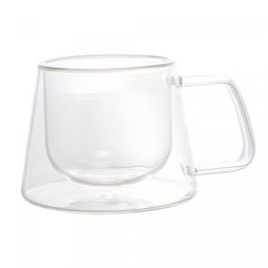 Conjunto 2 Xícaras de Café e Chá Parede Dupla de Vidro Borossilicato 180ml - Wolff
