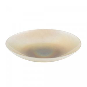 Centro de Mesa de Vidro Pérola 40cm x 7cm - Wolff