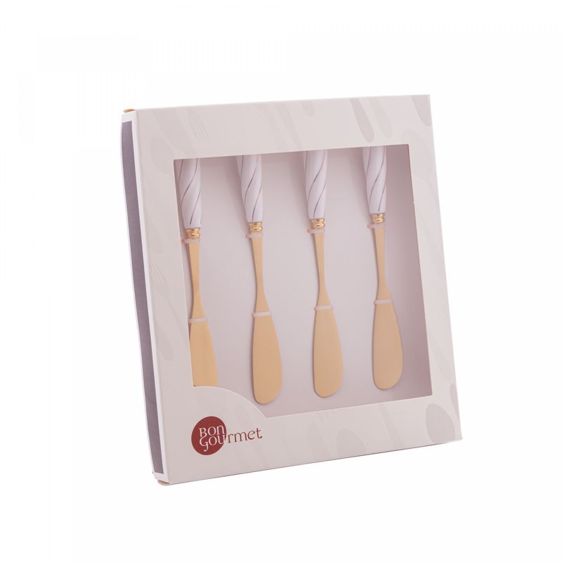 Conjunto-4-Espatulas-de-Aco-Inox-Dourado-com-Cabo-de-Ceramica-Branco-Wolff