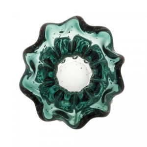 Vaso de Vidro Italy Verde Esmeralda 13cm x 17cm - Wolff