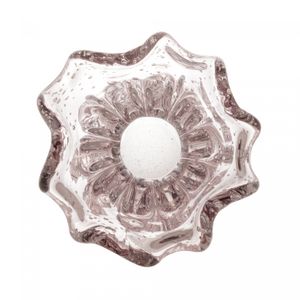 Vaso de Vidro Italy Rosa Claro 13cm x 17cm - Wolff