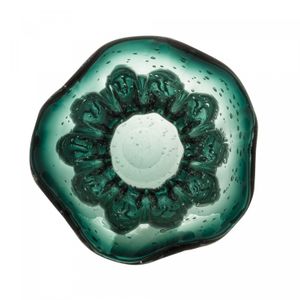 Vaso de Vidro Italy Verde Esmeralda 11,5cm x 13cm - Wolff