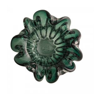 Centro de Mesa de Vidro Italy Verde Esmeralda 21cm x 10cm - Wolff