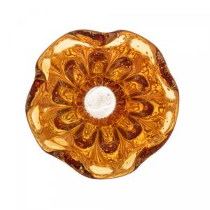 Vaso de Vidro Italy Âmbar 10cm x 11cm - Wolff