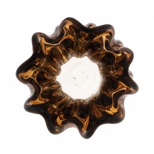 Vaso de Vidro Italy Marrom 13cm x 17cm - Wolff