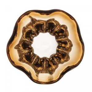 Vaso de Vidro Italy Marrom 10cm x 11cm - Wolff