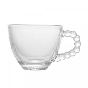 Conjunto 4 Xícaras de Café de Cristal sem Pires Pearl 80ml - Wolff