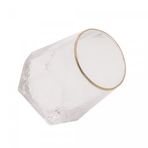 Conjunto 2 Copos Baixos de Cristal com Fio de Ouro Taj 550ml - Wolff
