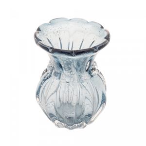 Vaso de Vidro Italy Azul 9,5cm x 14cm - Wolff