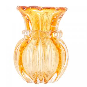 Vaso de Vidro Italy Âmbar 7,5cm x 12cm - Wolff