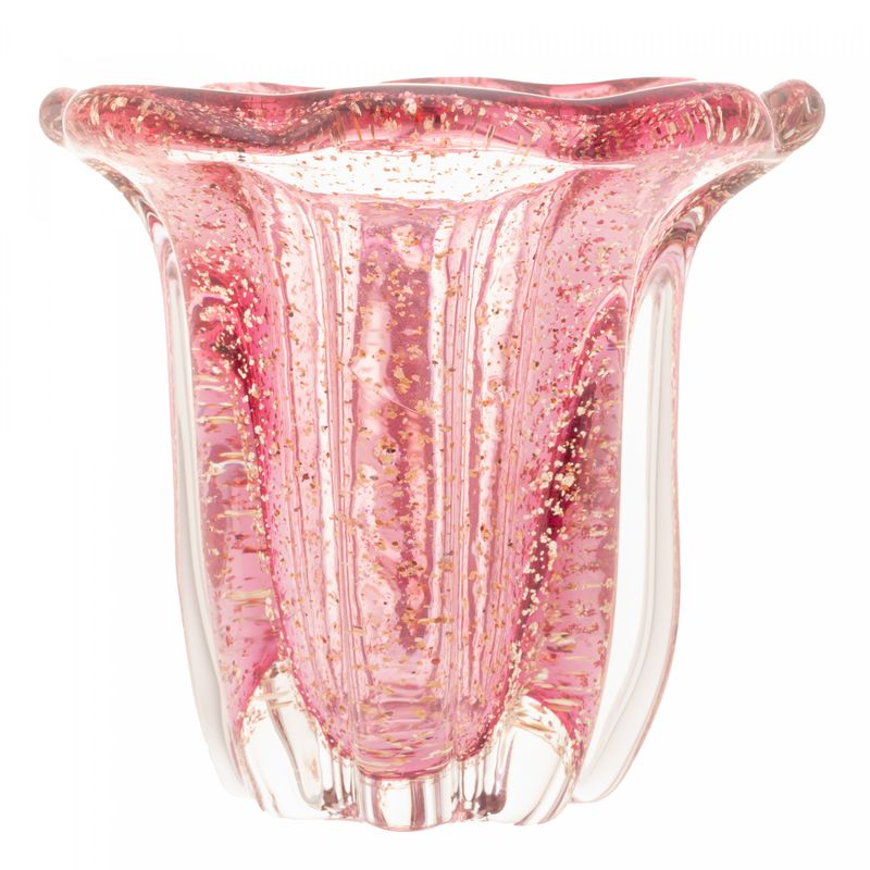 Vaso-de-Vidro-Italy-Rosa-e-Dourado-145cm-x-13cm-Wolff