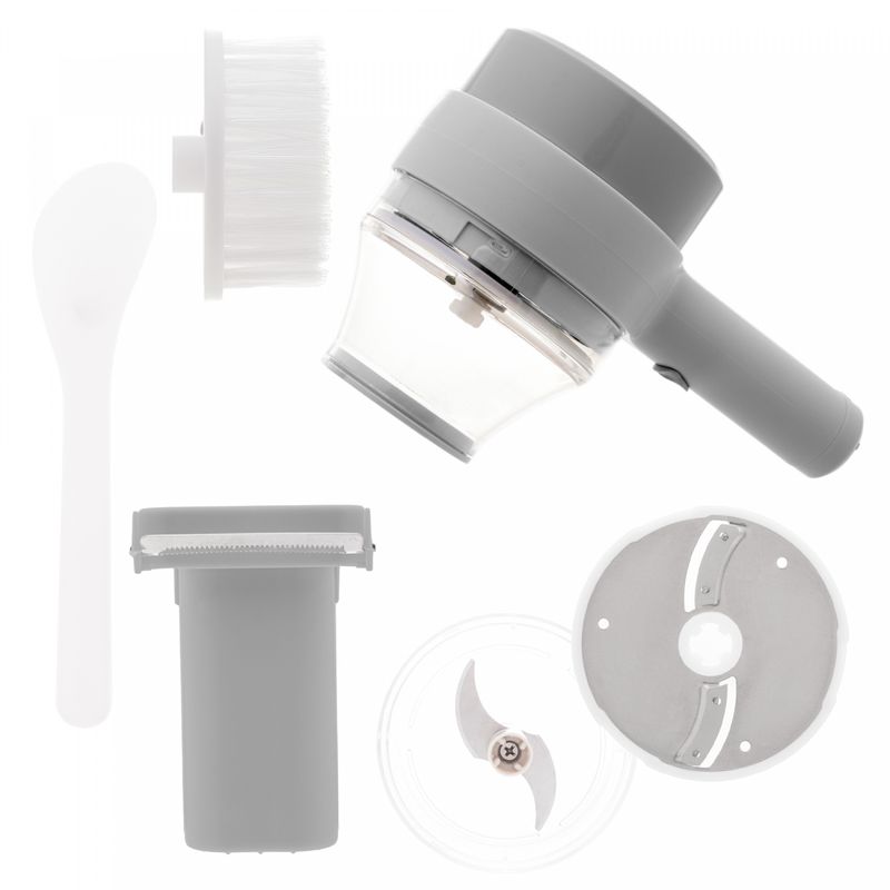 Mini-Processador-de-Alimentos-Multifuncional-de-Plastico-com-Entrada-USB-Cinza-19cm-x-85cm-x-13cm