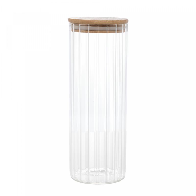 Porta-Mantimento-de-Vidro-Borossilicato-com-Tampa-de-Bambu-11L-Wolff