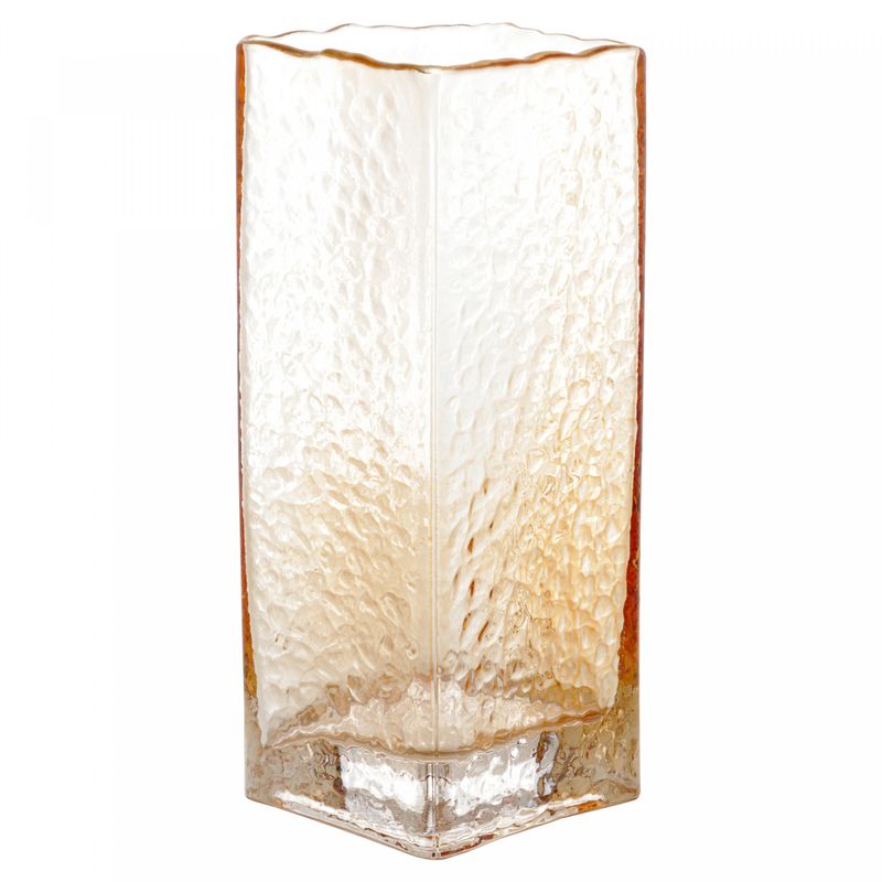 Vaso-de-Vidro-com-Borda-Dourada-Ambar-Taj-10cm-x-10cm-x-25cm-Wolff