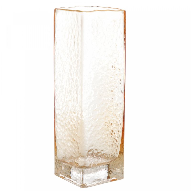 Vaso-de-Vidro-com-Borda-Dourada-Ambar-Taj-8cm-x-8cm-x-25cm-Wolff