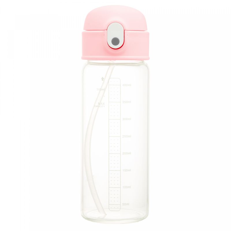 Garrafa-de-Vidro-Borossilicato-com-Cinta-em-Couro-e-Canudo-Pure-Rosa-500ml-Wolff