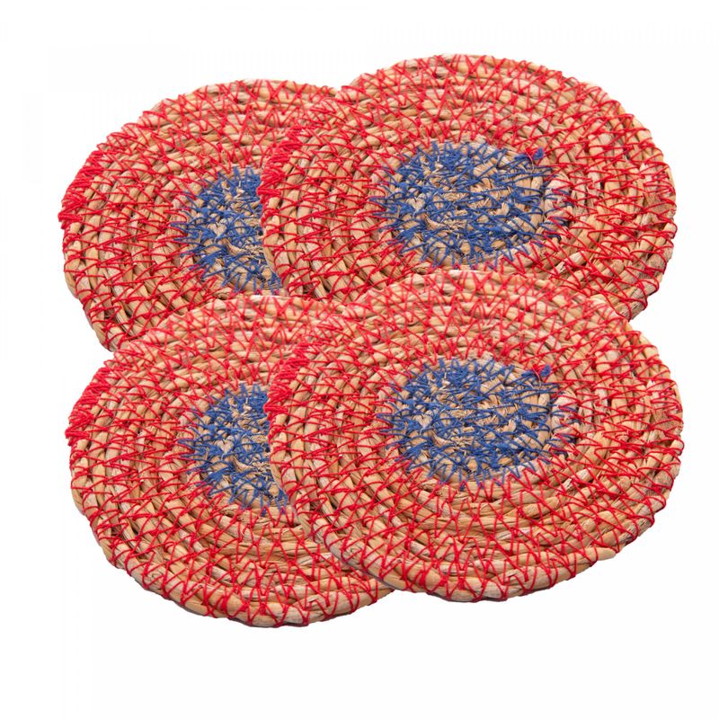 Conjunto-4-Porta-Copos-de-Fibra-Natural-Colorido-10cm-Wolff