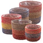 Conjunto-5-Cachepots-de-Fibra-Natural-com-Forro-de-Plastico-Colorido-Wolff