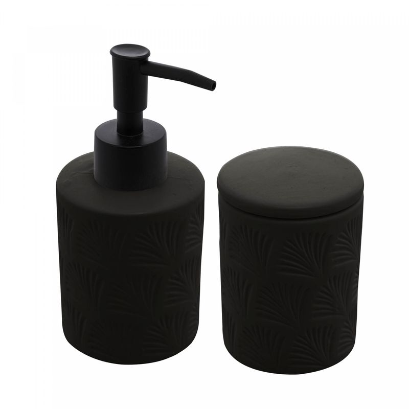 Conjunto-2-Pecas-para-Banheiro-de-Ceramica-Leaf-Preto-Wolff