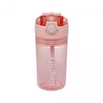 Garrafa-Squeeze-de-Policarbonato-com-Porta-Snack-Rosa-450ml-Wolff
