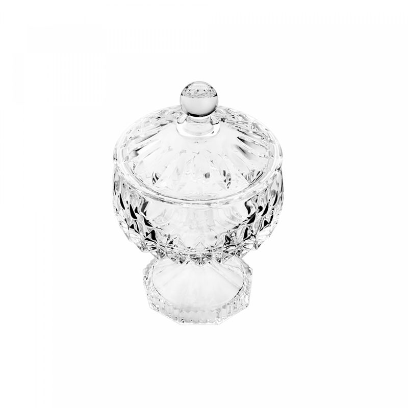 Potiche-Decorativo-de-Cristal-com-Pe-Louise-14cm-x-23cm-Wolff