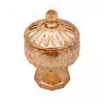 Potiche-Decorativo-de-Cristal-com-Pe-Louise-Ambar-Metalizado-11cm-x-18cm-Wolff