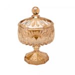 Potiche-Decorativo-de-Cristal-com-Pe-Louise-Ambar-Metalizado-11cm-x-18cm-Wolff
