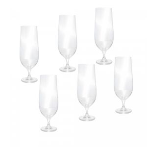 Conjunto 6 Taças para Cerveja De Cristal Ecológico Columba 470Ml - Wolff