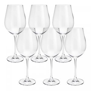 Conjunto 6 Taças de Água De Cristal Ecológico Columba 650Ml - Wolff