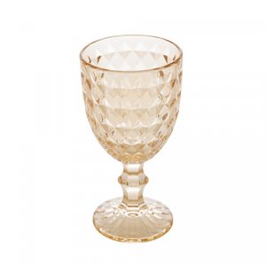 Conjunto 6 Taças de Água De Vidro Roman Âmbar Metalizado 345Ml - Wolff