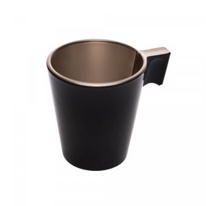 Xícara de Café De Vidro Opalino Flashy Preta 80ml - Wolff
