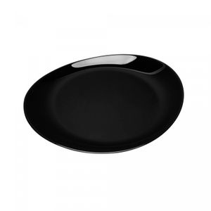 Prato Steak Opalino Friends Time Preto 30cm - Wolff