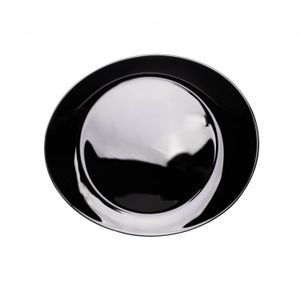 Prato Steak Opalino Friends Time Preto 30cm - Wolff