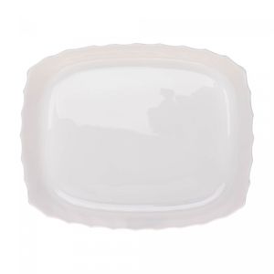 Refratário de Vidro Opalino Smart Cuisine Trianon Branco 33cm x 26cm x 6cm - Wolff