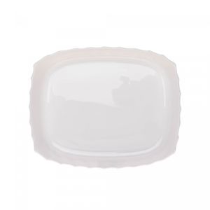 Refratário de Vidro Opalino Smart Cuisine Trianon Branco 29,5cm x 23,5cm x 6cm - Wolff