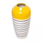 Vaso-Decorativo-de-Ceramica-Branco-Amarelo-18cm-x-16cm-x-33cm-Wolff