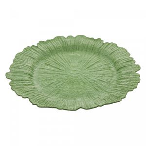 Sousplat de Plástico Verde 33cm - Wolff