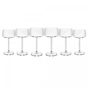 Conjunto 6 Taças Coupe de Cristal Ecológico Alex 220ml - Wolff