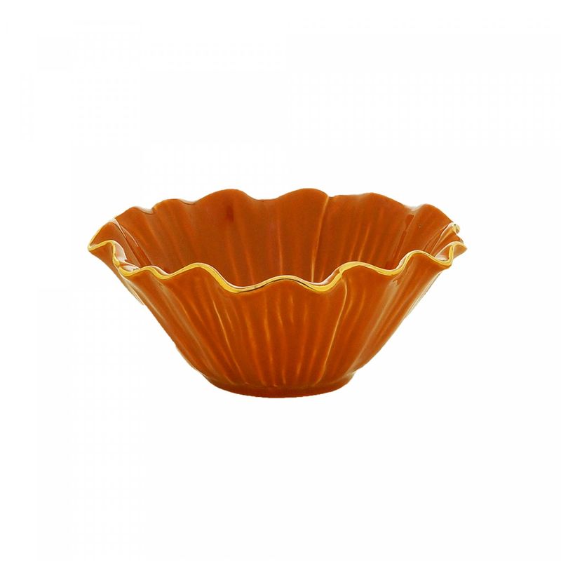 Vaso-Decorativo-de-Porcelana-Laranja-15cm-x-7cm-Wolff