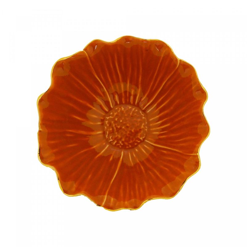 Vaso-Decorativo-de-Porcelana-Laranja-15cm-x-7cm-Wolff