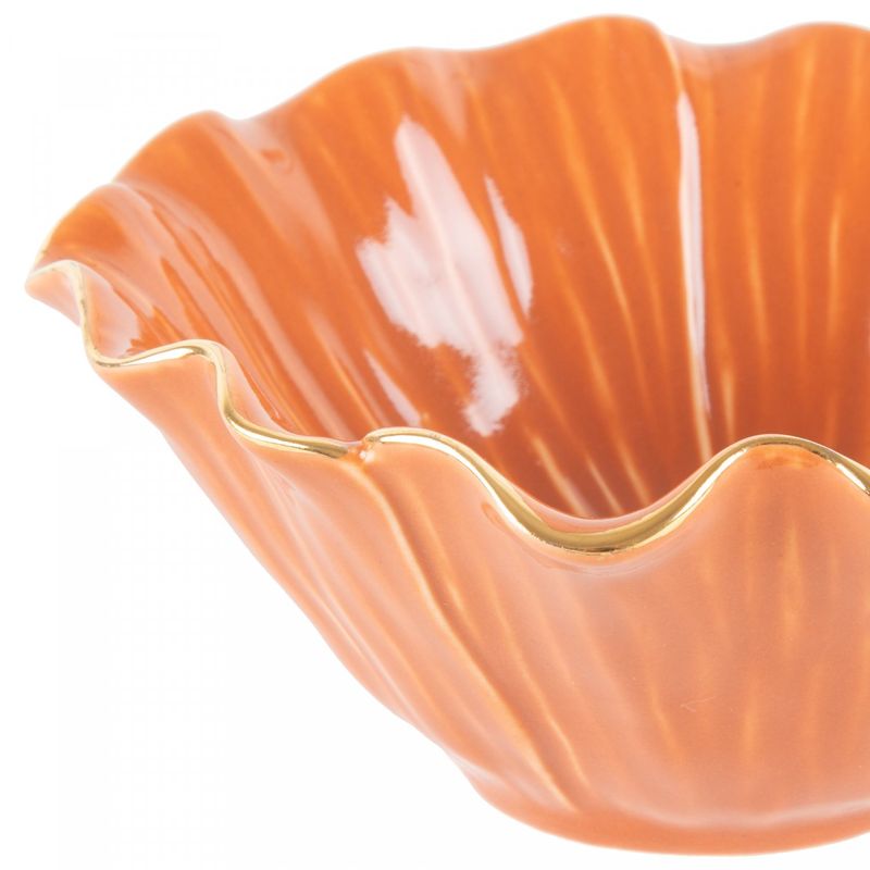 Vaso-Decorativo-de-Porcelana-Laranja-15cm-x-7cm-Wolff