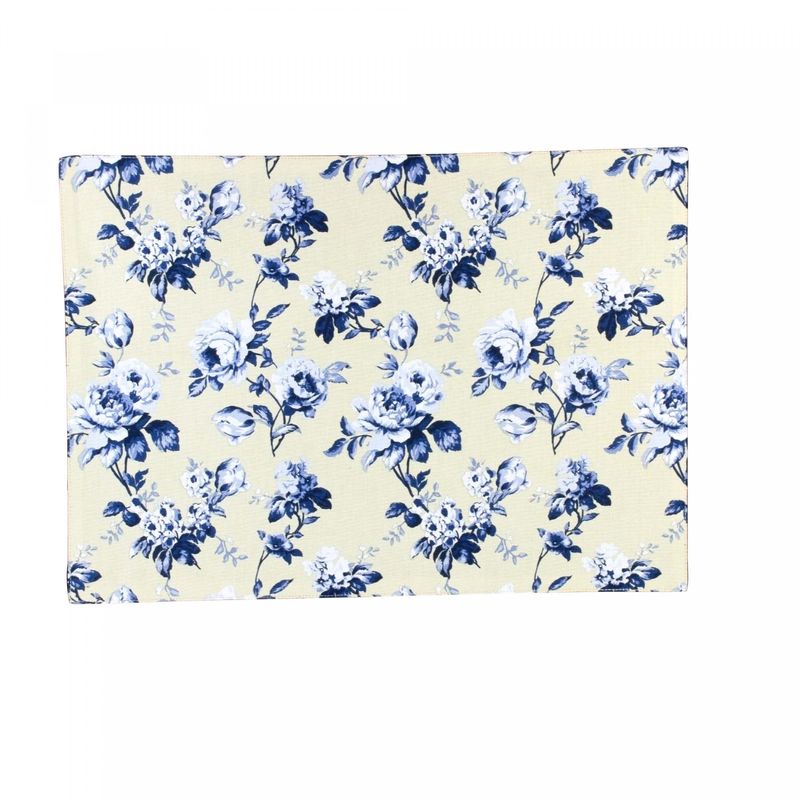 Jogo-Americano-2-Pecas-de-Algodao-Folhas-Azul-45cm-x-33cm-Wolff