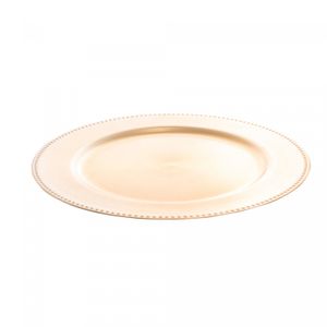 Sousplat de Plástico Dourado 25cm - Wolff