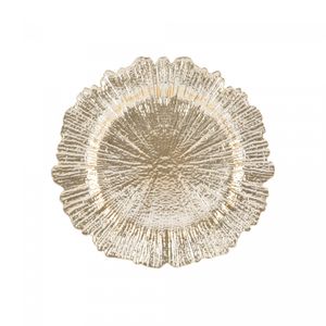 Sousplat de Plástico Dourado 33cm - Wolff