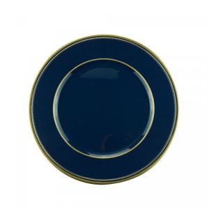 Sousplat de Plástico Liso Azul 33cm - Wolff