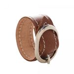 Conjunto-4-Aneis-para-Guardanapos-de-Couro-com-Fivela-Marrom-6cm-x-3cm-Wolff