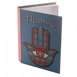 Caixa Livro de Papel Rígido Hamsá Colorido 36cm x 27cm x 5cm - Wolff